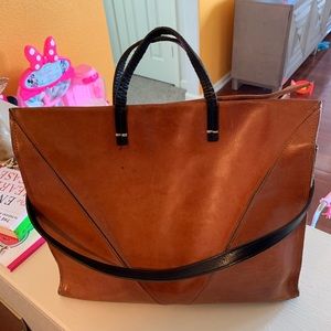 Clare Vivier Tote brown w/ black accents